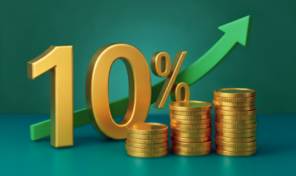 Изображение дохода 10% годовых